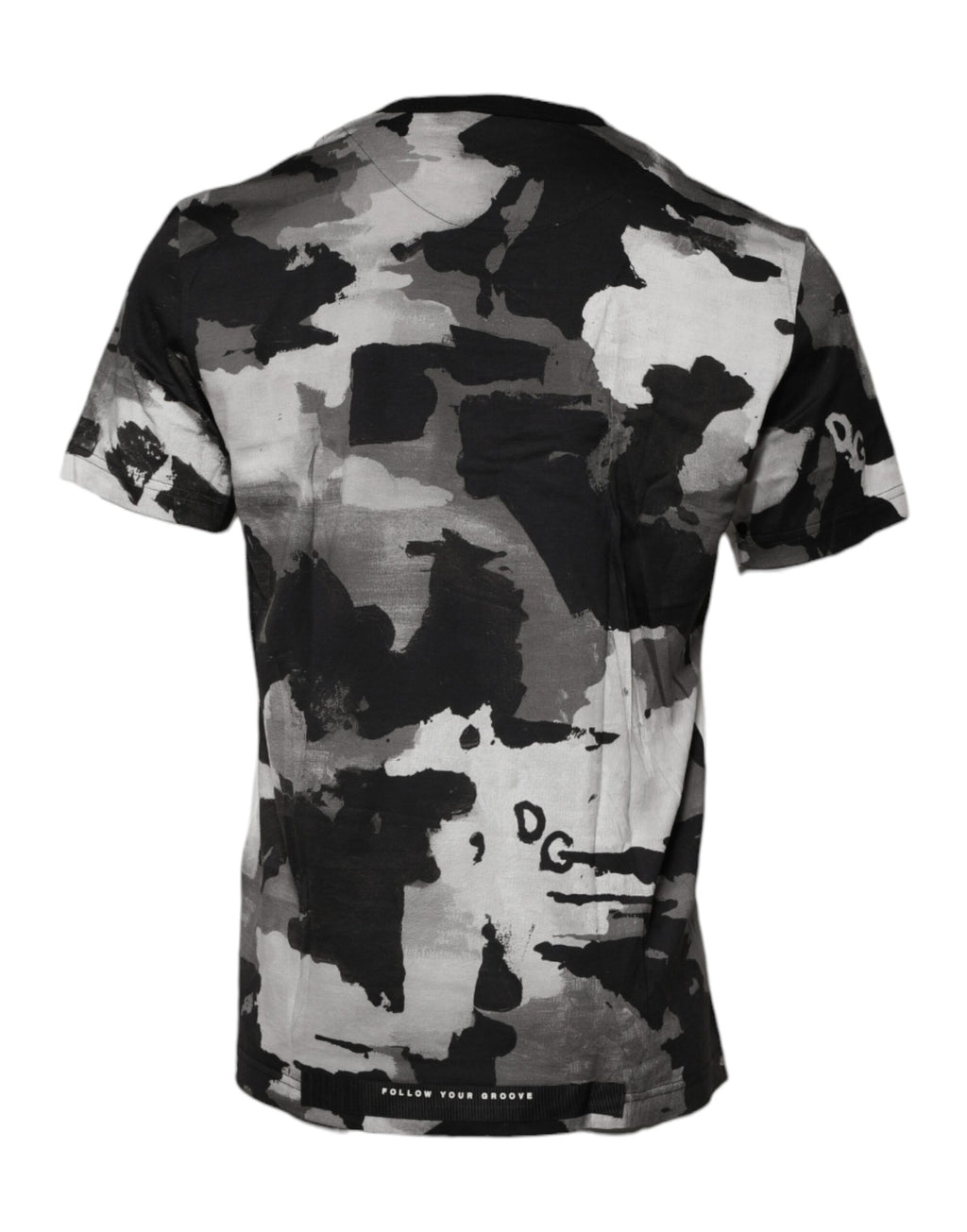 Dolce & Gabbana Camouflage-T-Shirt mit Rundhalsausschnitt und mehrfarbigem Muster