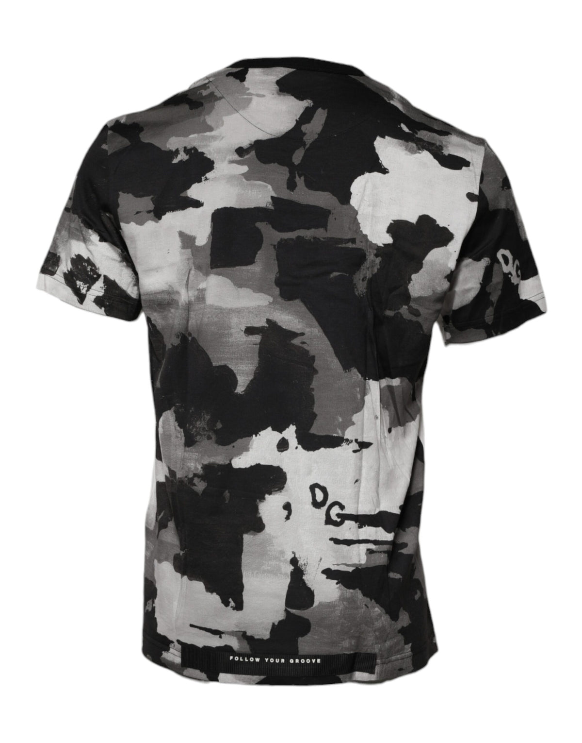 Dolce & Gabbana Camouflage-T-Shirt mit Rundhalsausschnitt und mehrfarbigem Muster