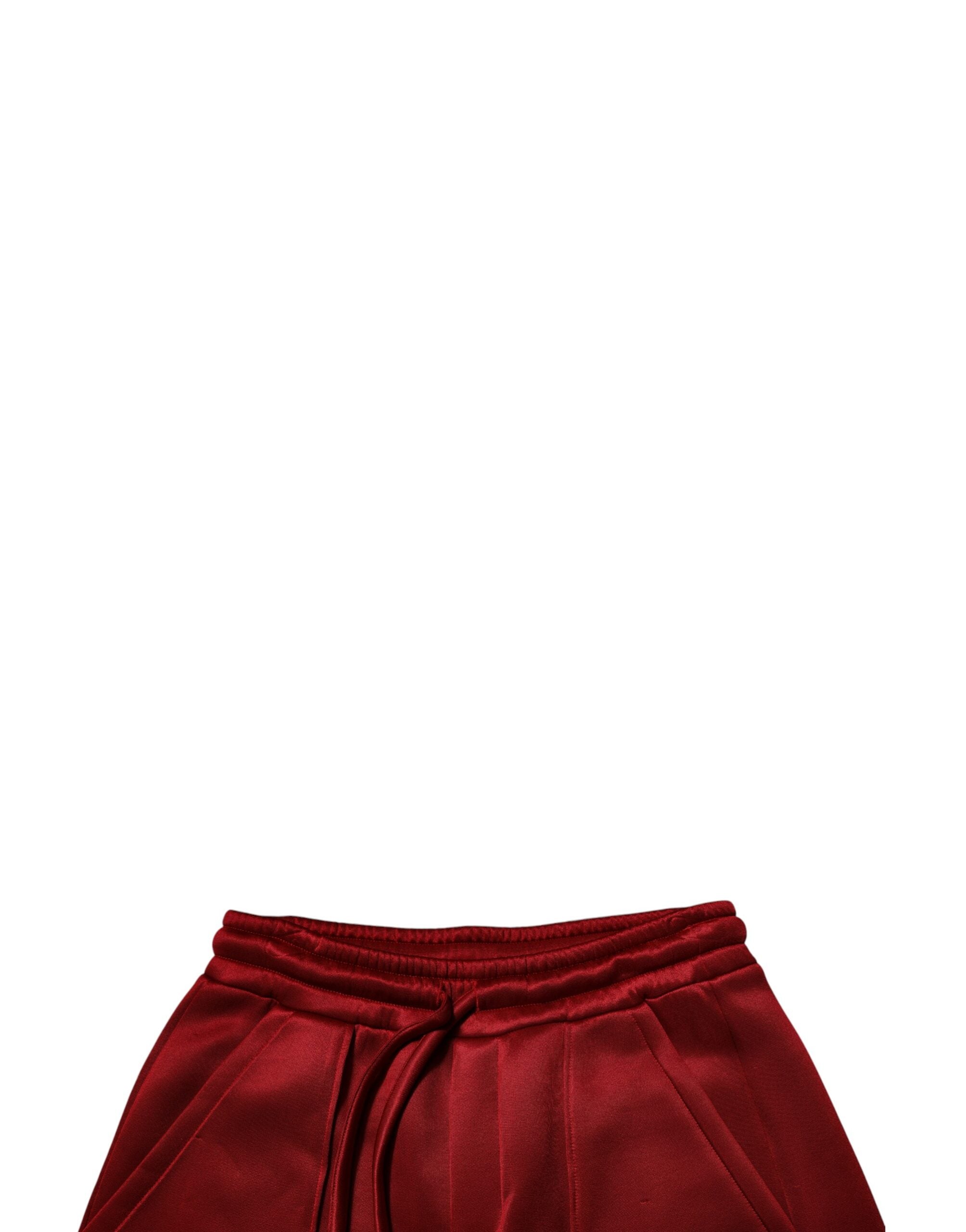 Dolce & Gabbana Kastanienbraune Bermuda-Shorts aus Viskose-Nylon mit mittlerer Taille
