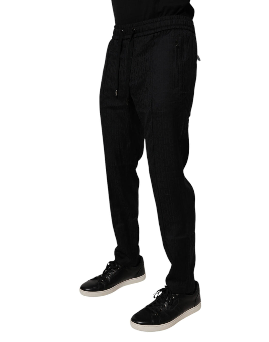 Dolce & Gabbana Schwarze Woll-Jogginghose Jogginghose