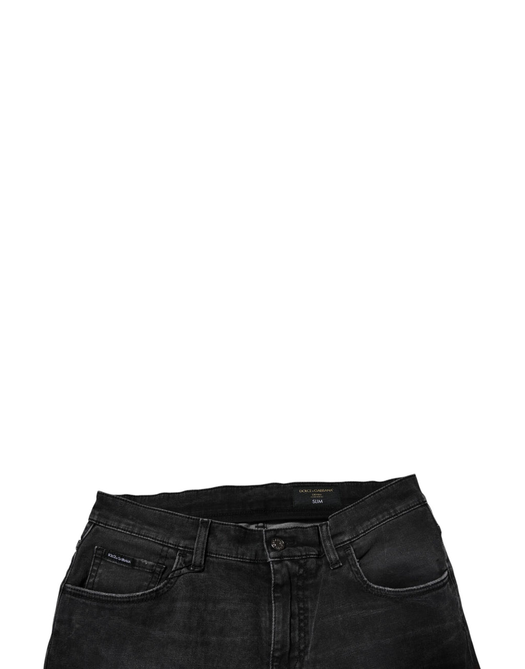 Dolce & Gabbana Schwarze Baumwoll-Stretch-Skinny-Denim-Jeans für Männer