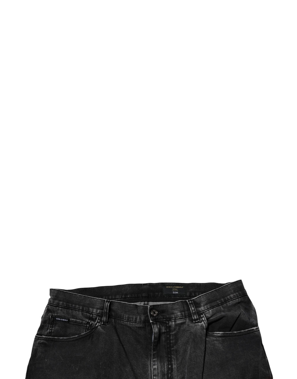 Dolce & Gabbana Schwarze Baumwoll-Stretch-Skinny-Denim-Jeans für Männer