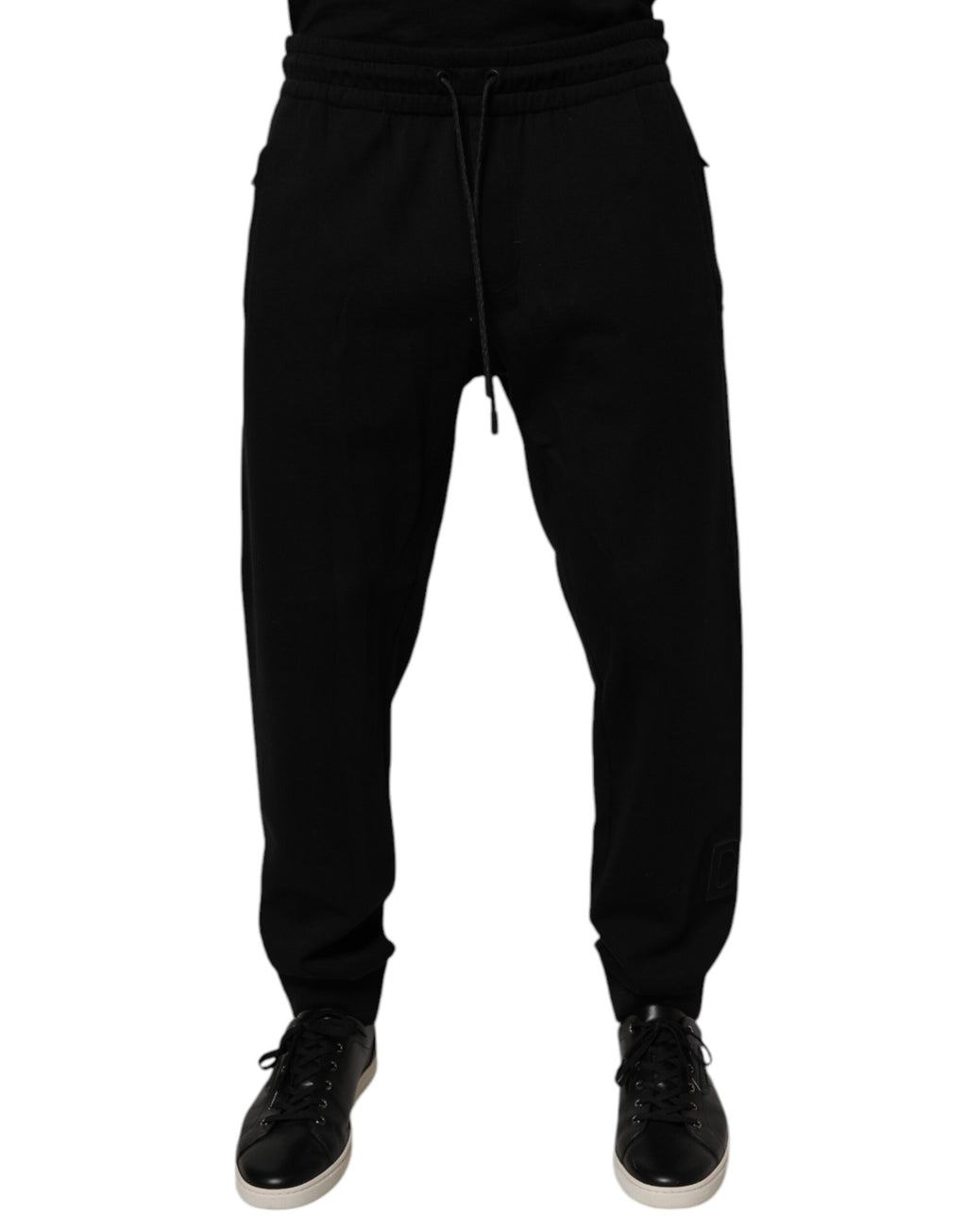 Dolce & Gabbana Schwarze Baumwoll-Jogging-Hose