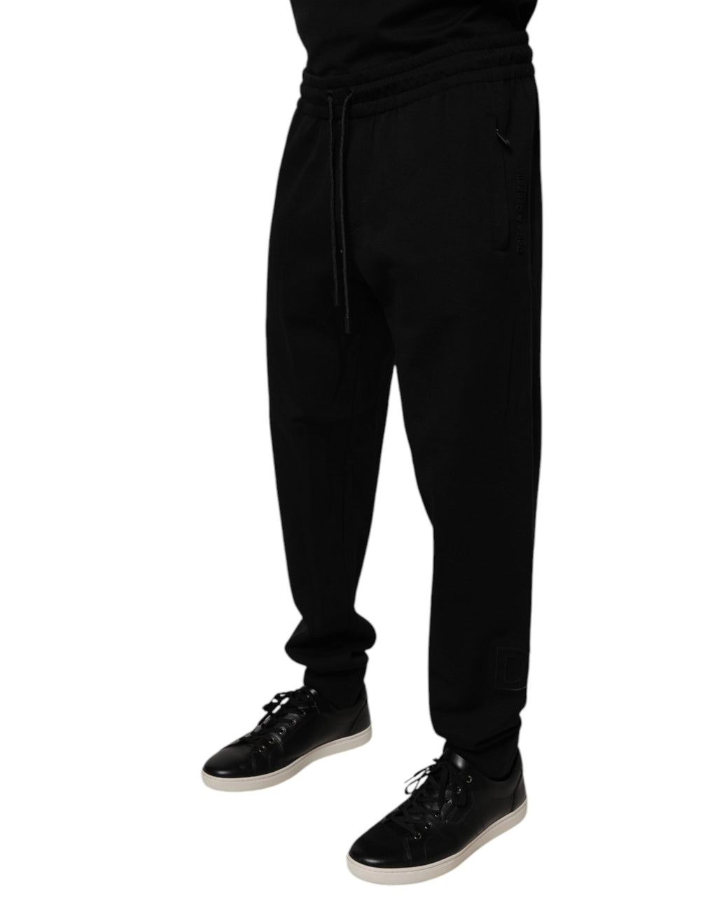 Dolce & Gabbana Schwarze Baumwoll-Jogging-Hose