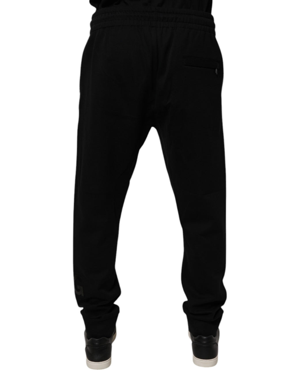 Dolce & Gabbana Schwarze Baumwoll-Jogging-Hose