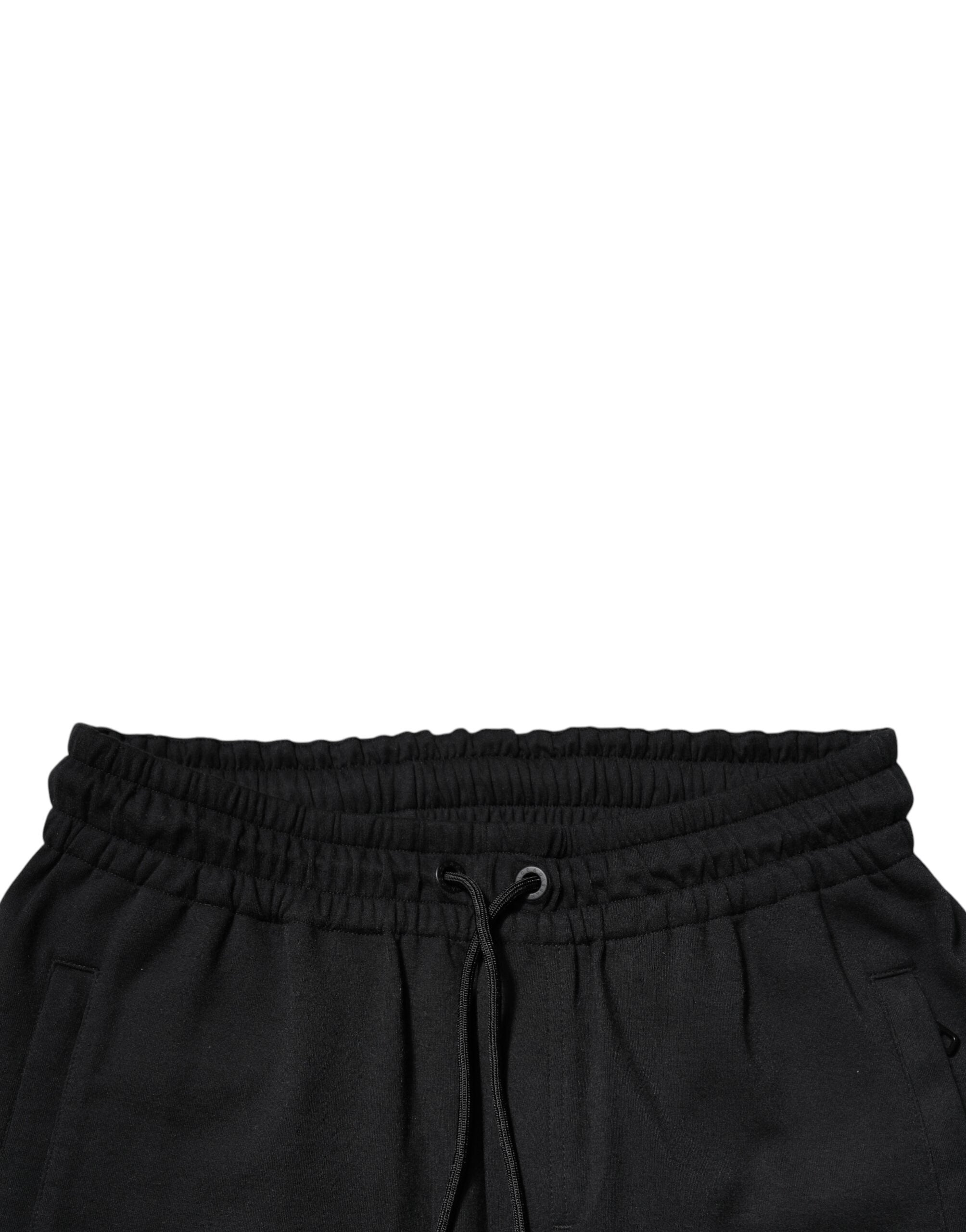 Dolce & Gabbana Schwarze Baumwoll-Jogging-Hose