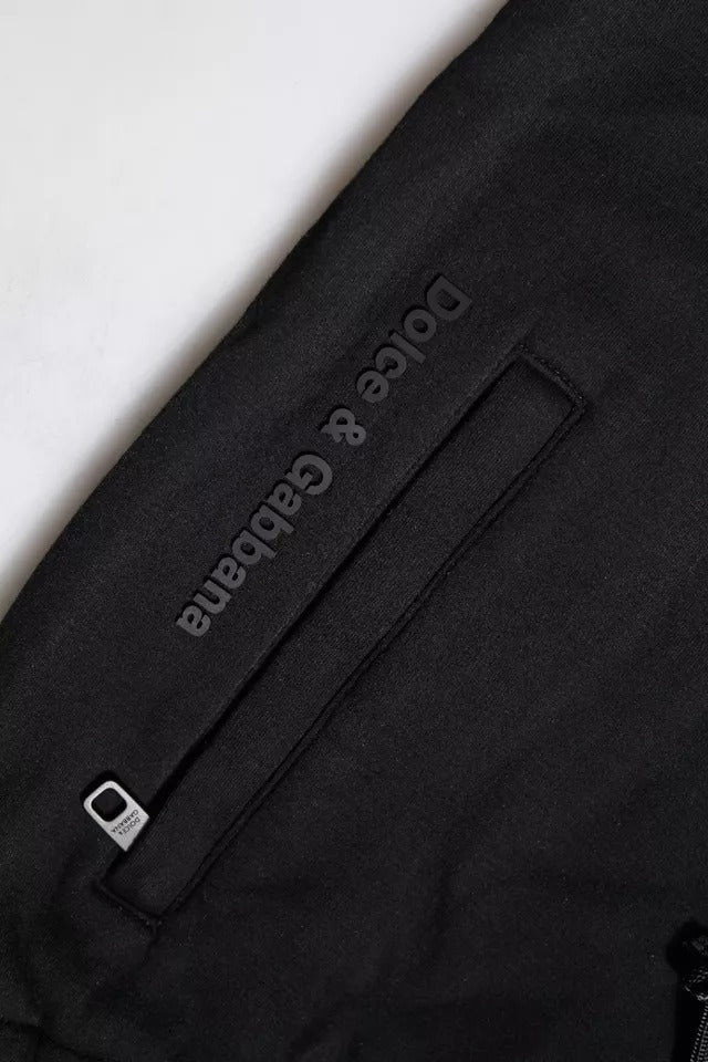 Dolce & Gabbana Schwarze Baumwoll-Jogging-Hose