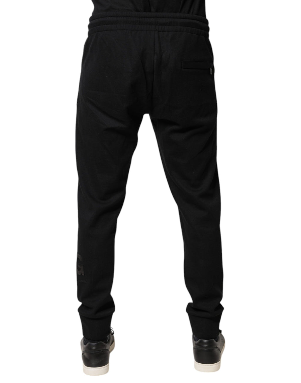 Dolce & Gabbana Schwarze Baumwoll-Jogging-Hose