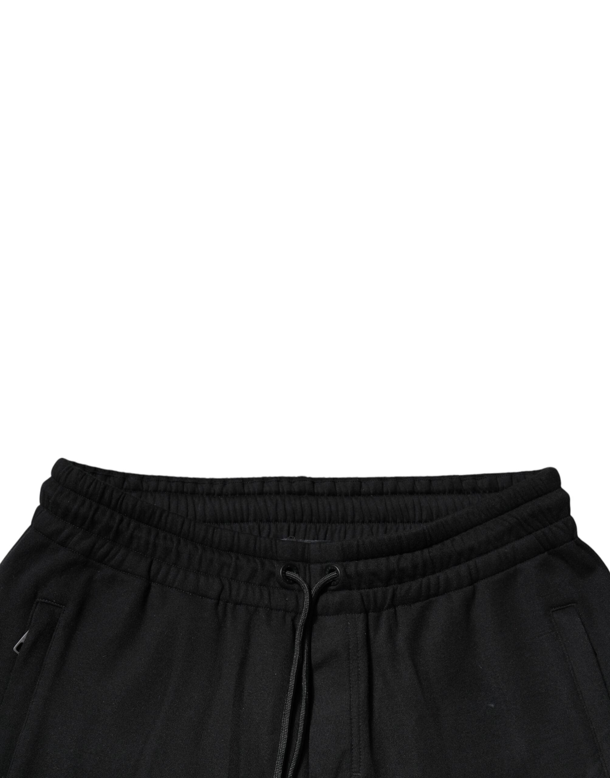 Dolce & Gabbana Schwarze Baumwoll-Jogging-Hose