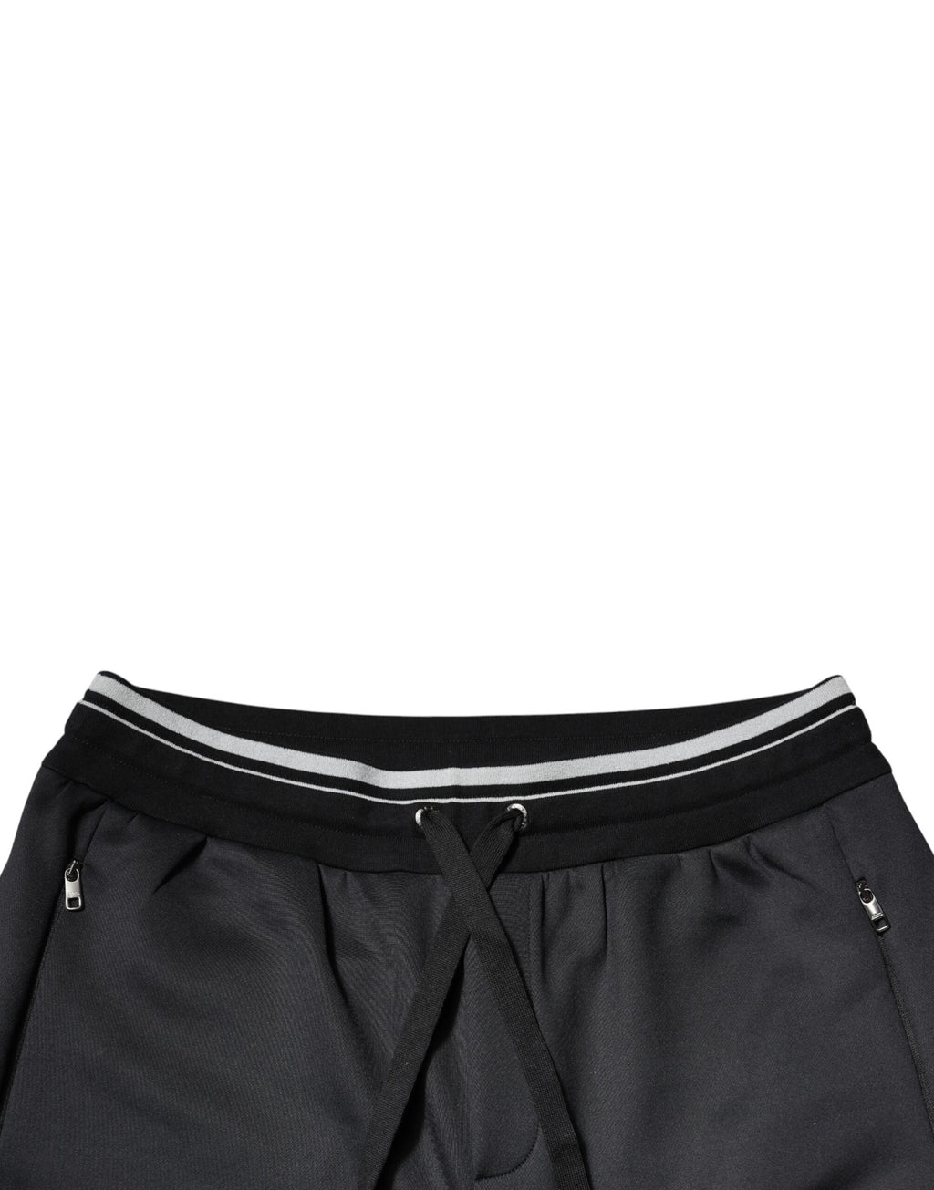 Dolce & Gabbana Schwarze Polyester-Logo-Jogger-Hose