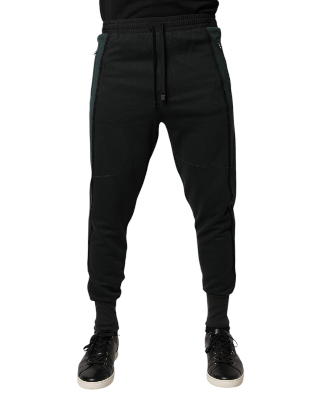 Dolce & Gabbana Schwarze Jogger-Sweatpants aus Baumwollmischung