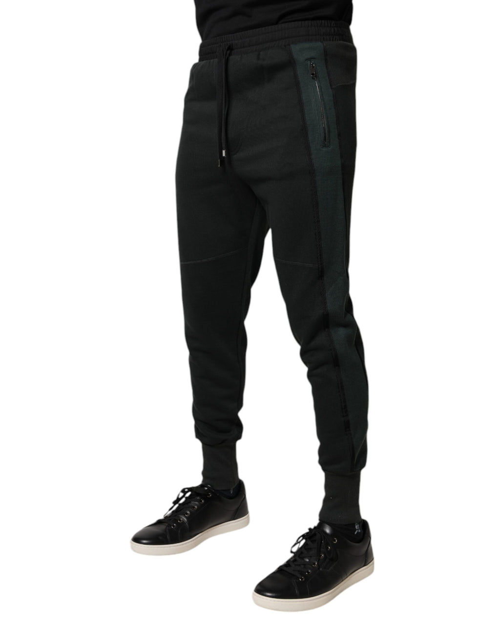 Dolce & Gabbana Schwarze Jogger-Sweatpants aus Baumwollmischung
