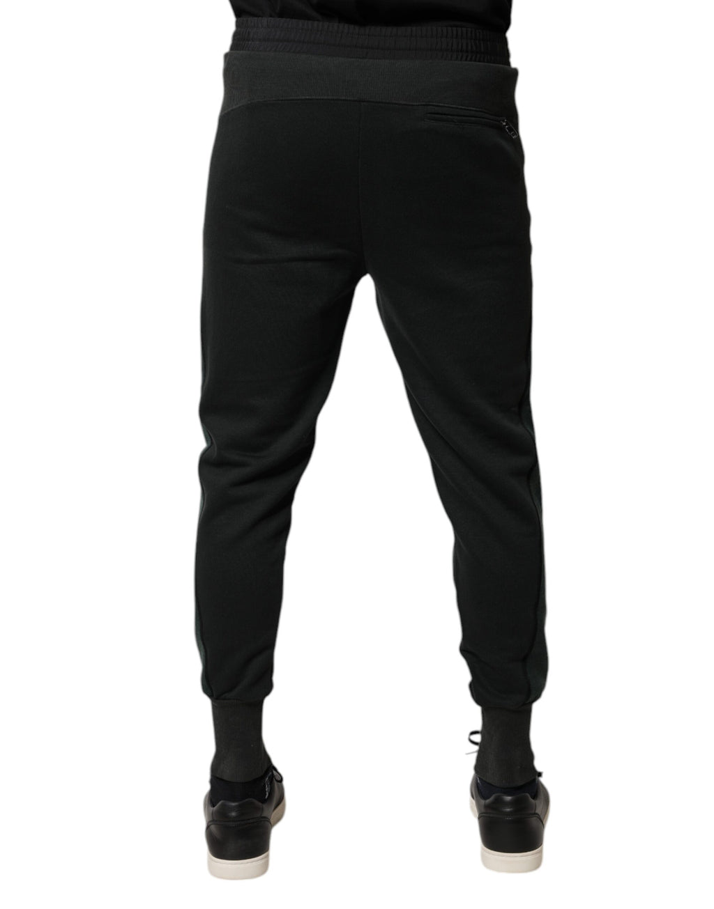 Dolce & Gabbana Schwarze Jogger-Sweatpants aus Baumwollmischung