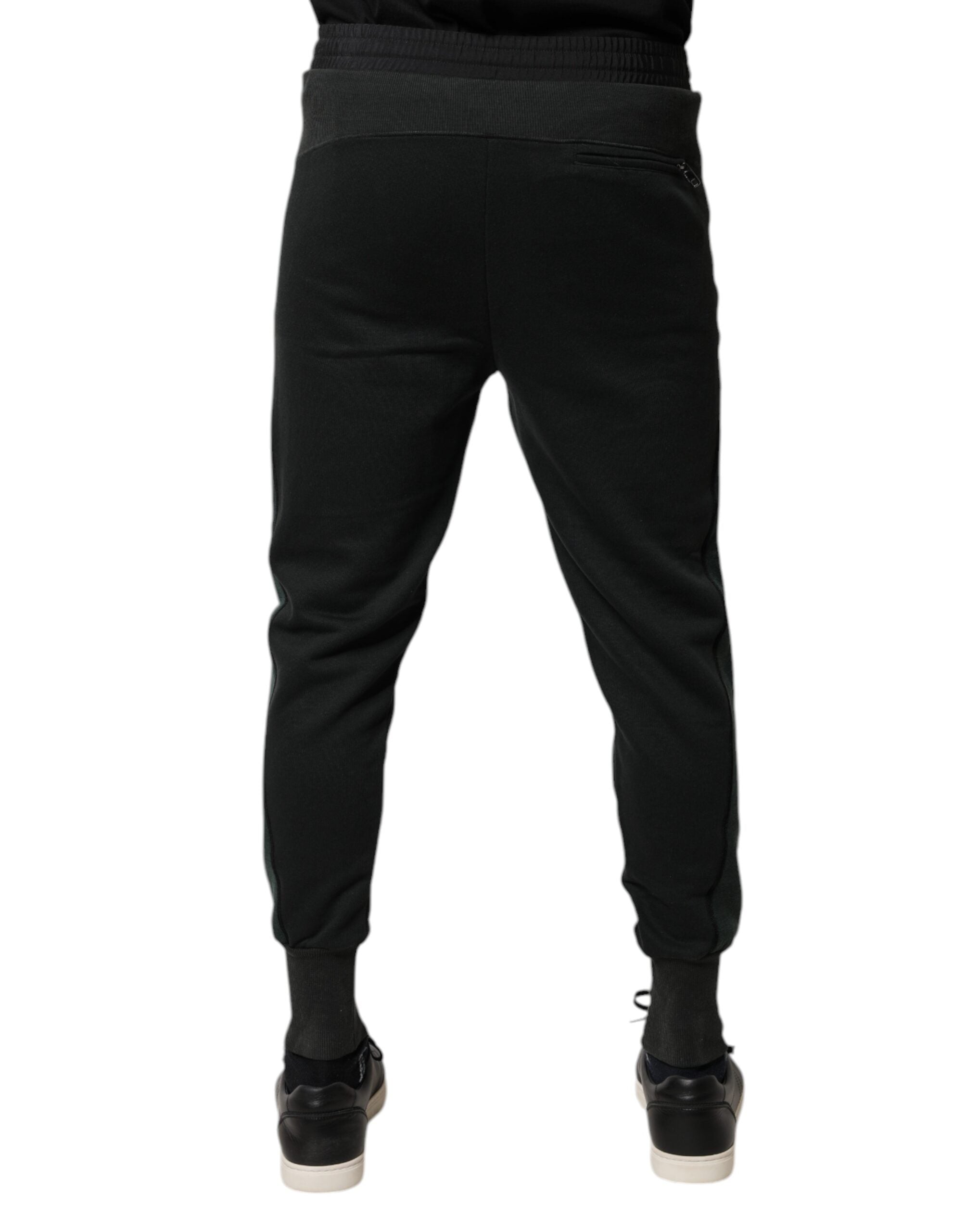 Dolce & Gabbana Schwarze Jogger-Sweatpants aus Baumwollmischung
