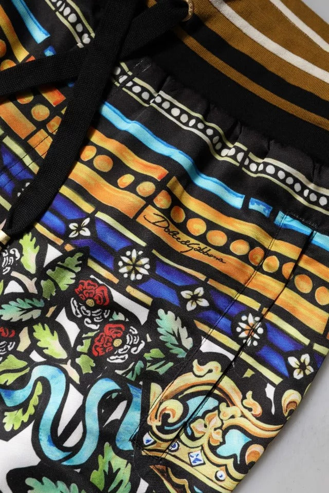 Dolce & Gabbana Mehrfarbige NAPOLEON Jogger-Sweatpants Hosen