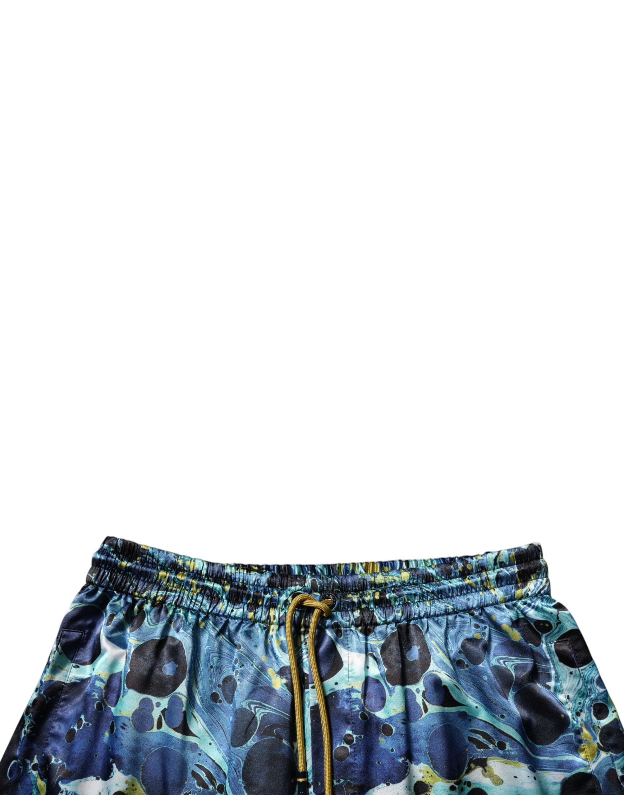 Dolce & Gabbana Multicolor Marmor Print Jogger Männer Sweatpants Hosen