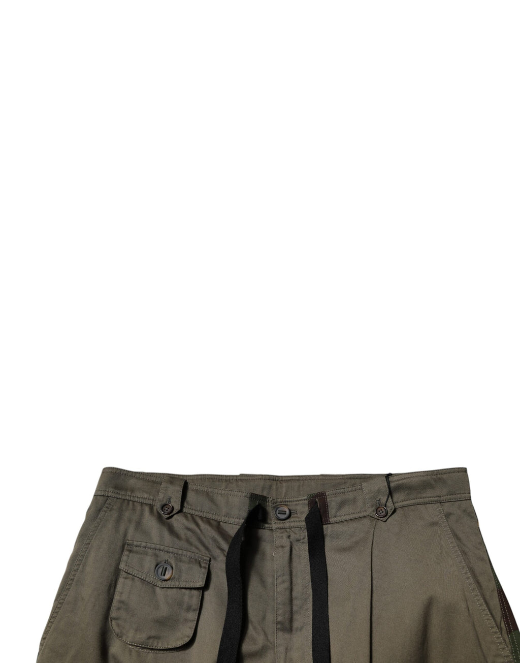 Dolce & Gabbana Mehrfarbige Patchwork-Cargo-Hose im Tarnmuster