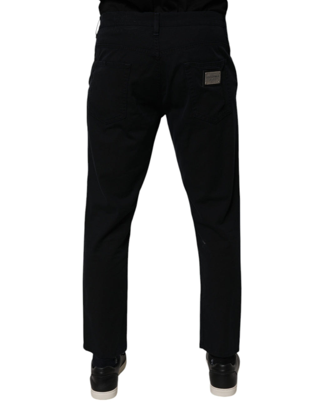 Dolce & Gabbana Dunkelblaue Baumwoll-Stretch-Denim-Jeans für Männer