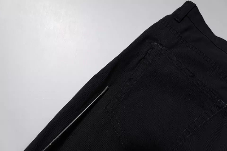 Dolce & Gabbana Dunkelblaue Baumwoll-Stretch-Denim-Jeans für Männer