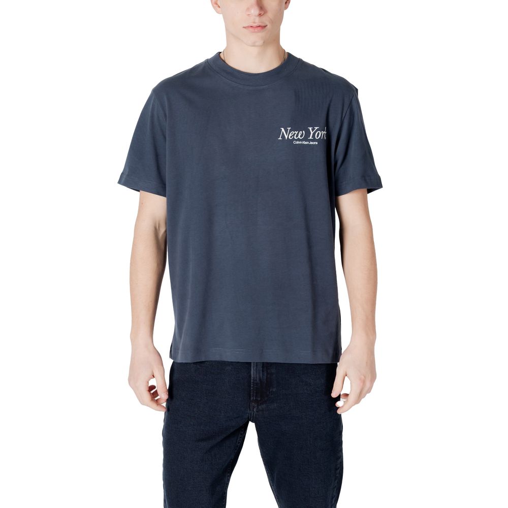 Calvin Klein Jeans T-Shirt aus blauer Baumwolle