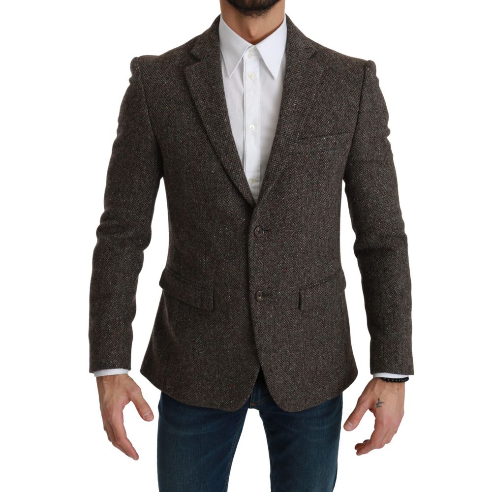 Dolce & Gabbana Brauner Schurwollanzug