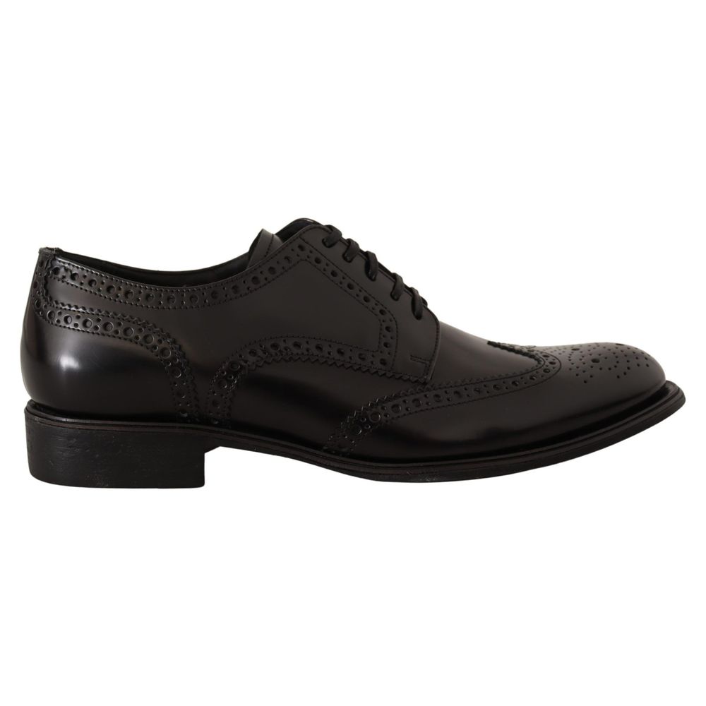 Dolce & Gabbana Schwarzes Leder Formal