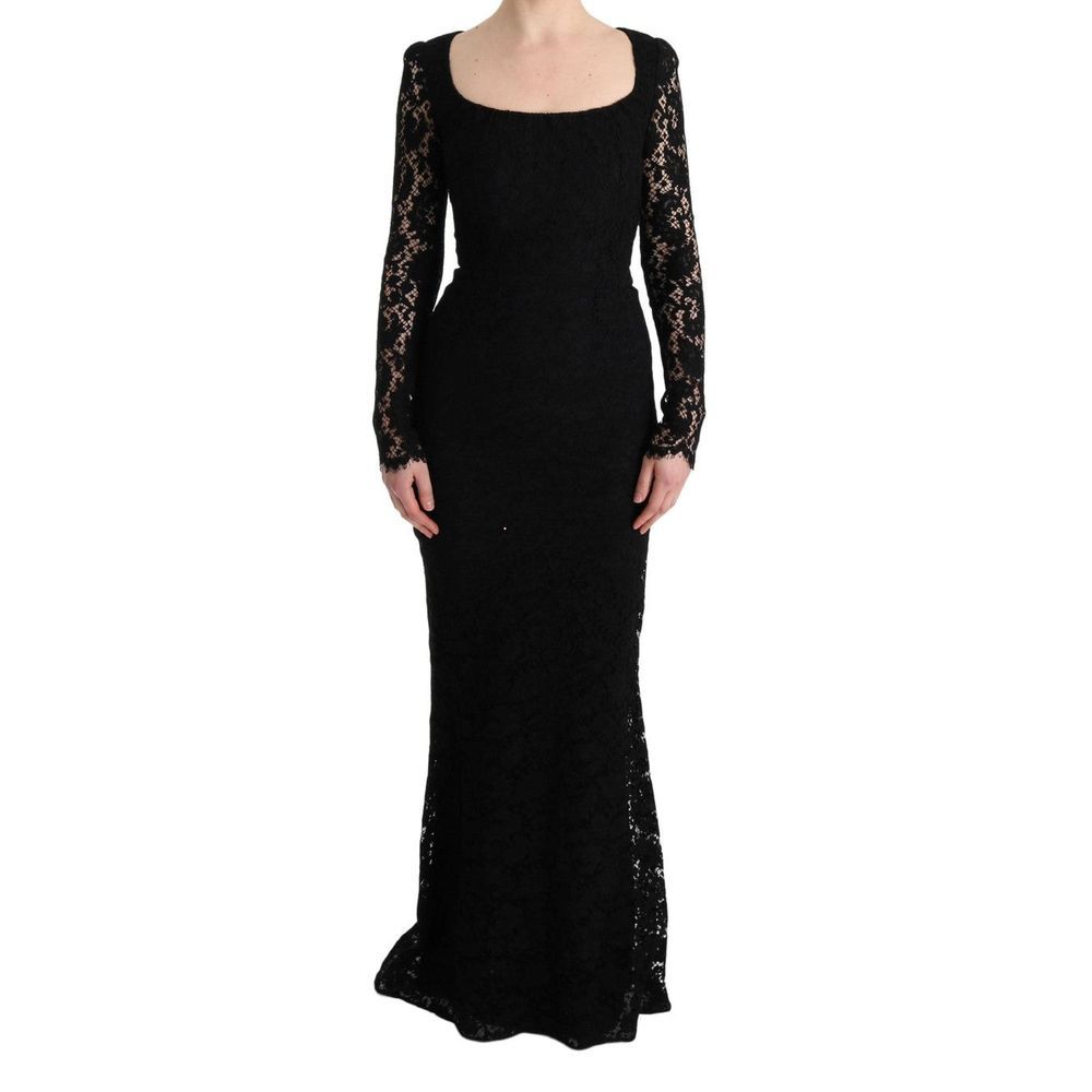 Dolce & Gabbana Schwarzes Baumwollkleid