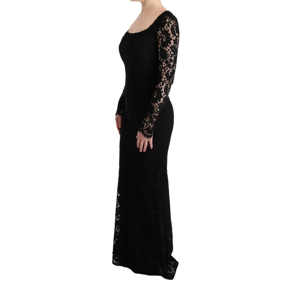 Dolce & Gabbana Schwarzes Baumwollkleid