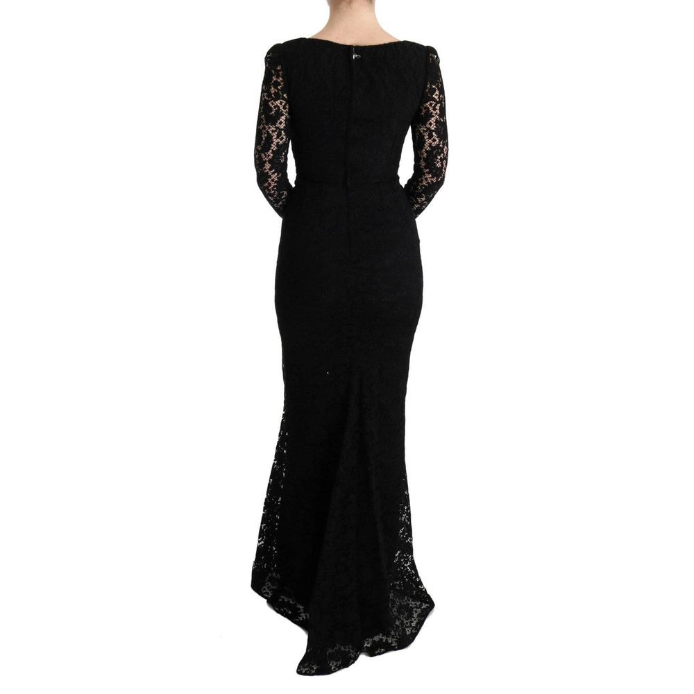 Dolce & Gabbana Schwarzes Baumwollkleid