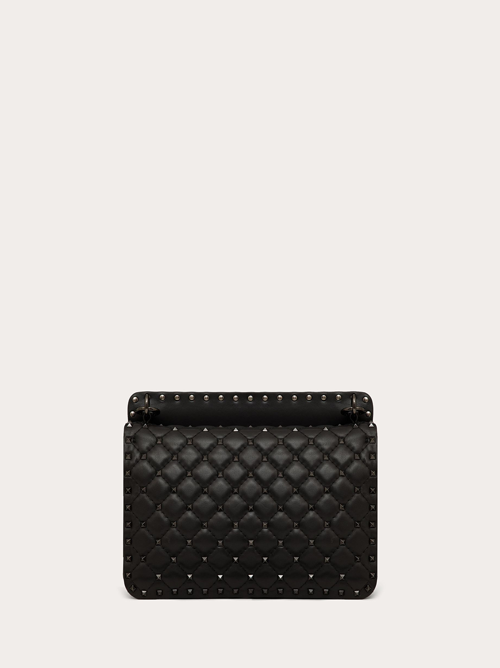 Valentino Garavani Schwarze Nappaleder Medium Rockstudt Spike Tasche