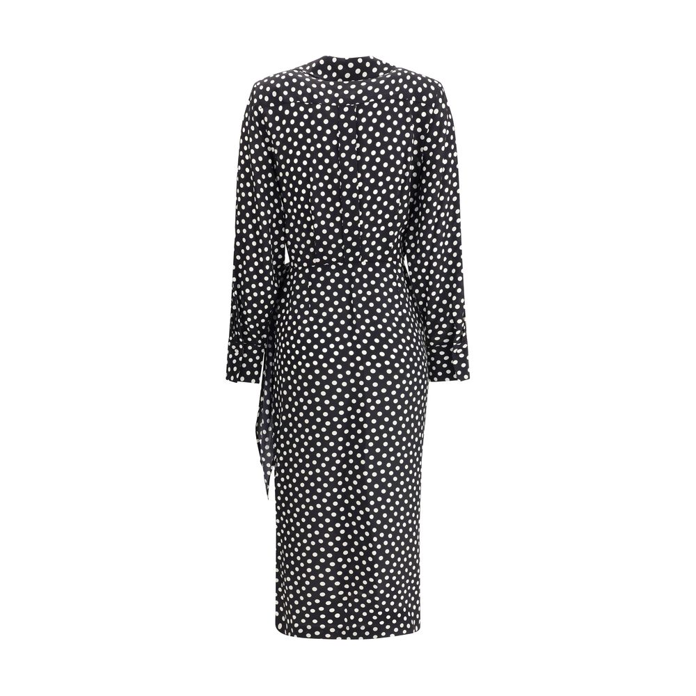 Crida Milano Schwarzes Seiden-Cocktailkleid