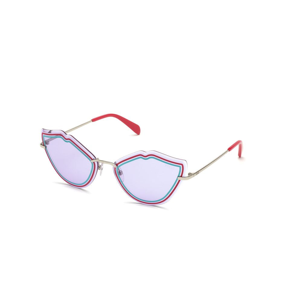 Emilio Pucci Graue Metall-Sonnenbrille