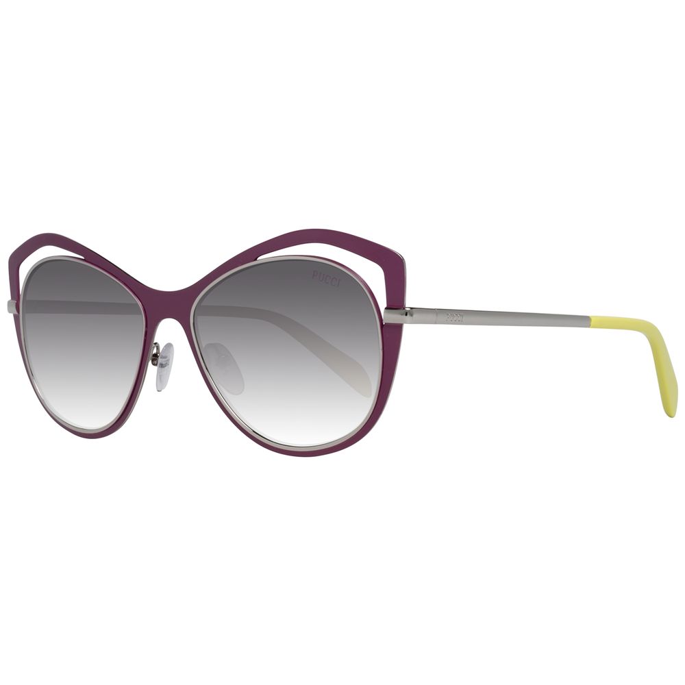 Emilio Pucci Lila Metall-Sonnenbrille