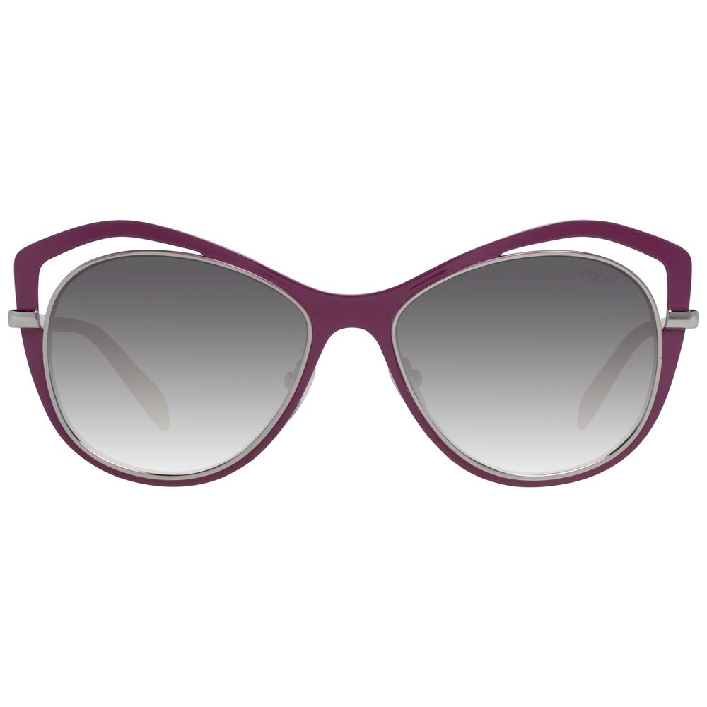 Emilio Pucci Lila Metall-Sonnenbrille