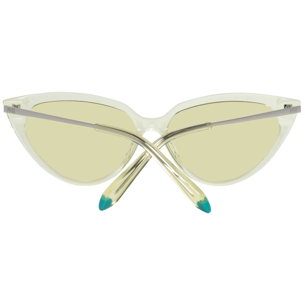 Emilio Pucci Gelbe Metall-Sonnenbrille