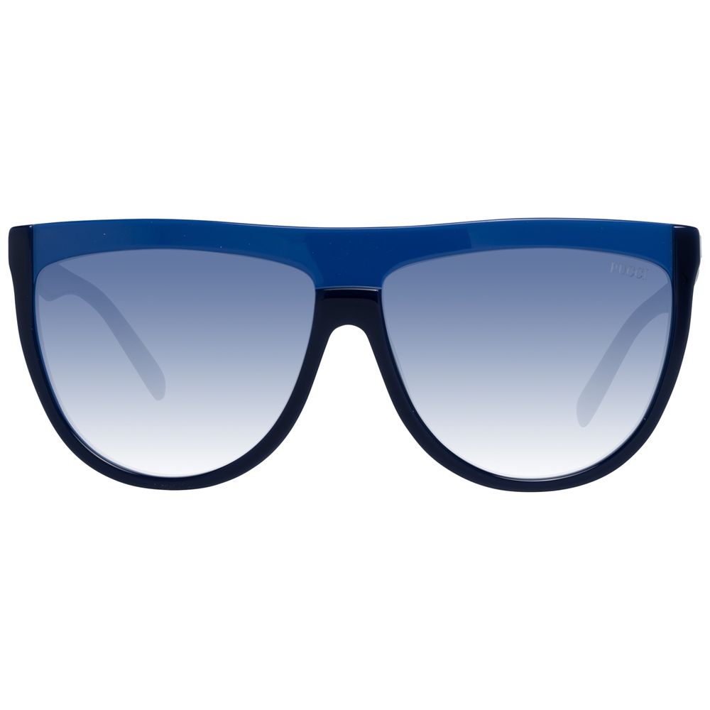 Emilio Pucci Blaue Plastiksonnenbrille