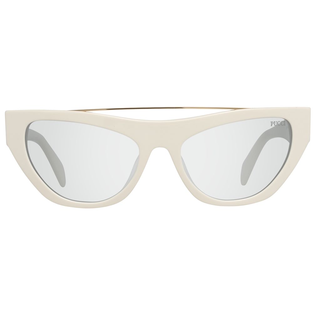 Emilio Pucci Weiße Metall-Sonnenbrille