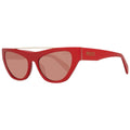 Emilio Pucci Rote Metall-Sonnenbrille