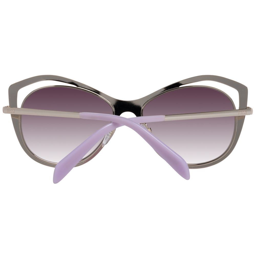 Emilio Pucci Rote Metall-Sonnenbrille