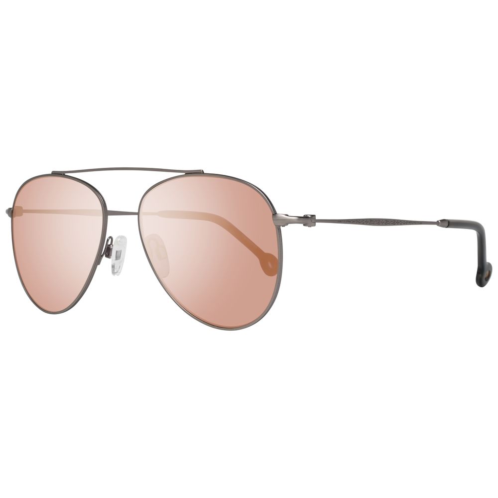 Hally&Son Graue Metall-Sonnenbrille