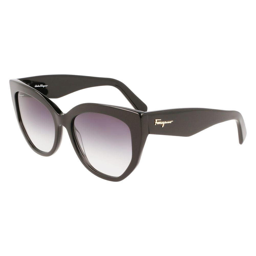 Ferragamo Schwarze Acetat-Sonnenbrille