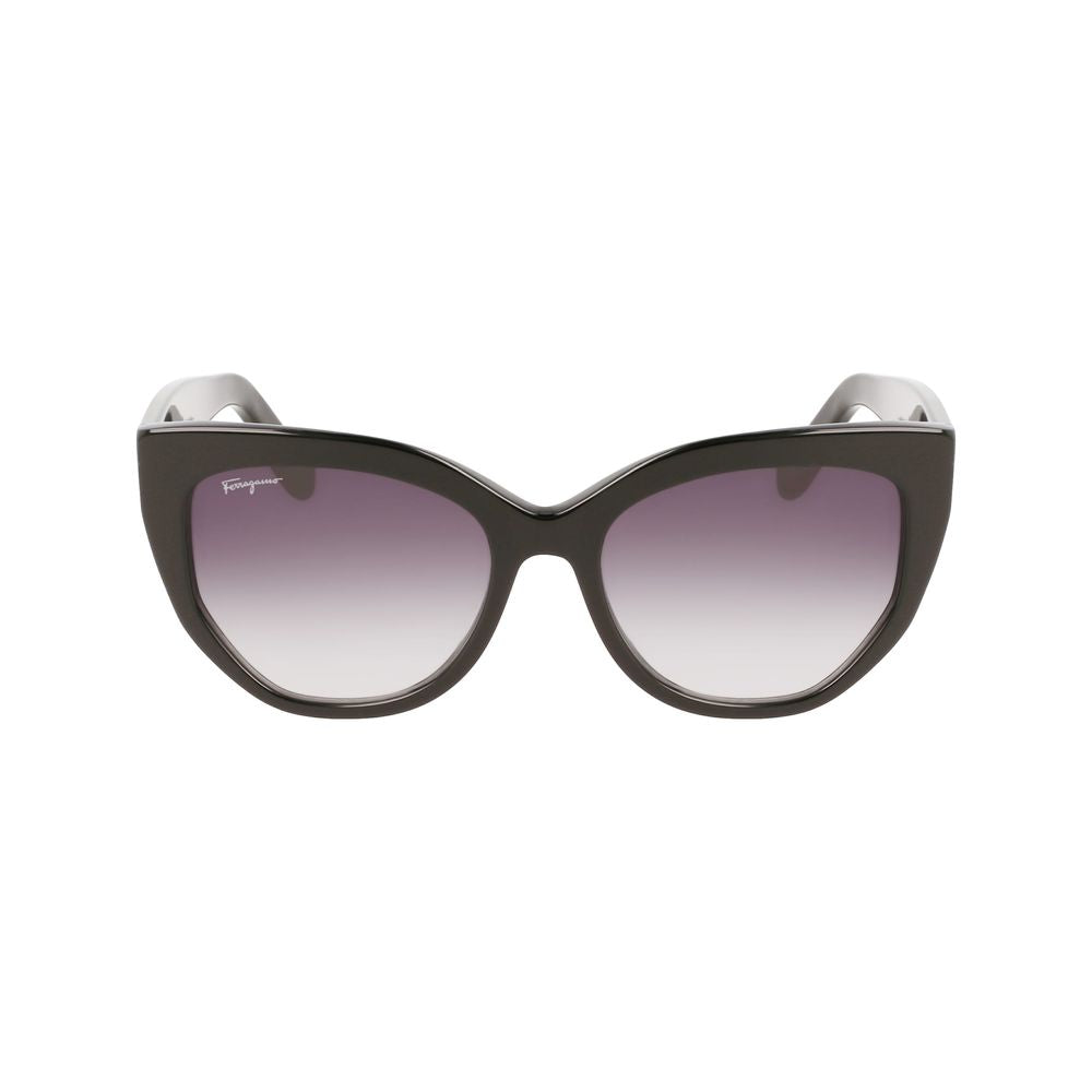 Ferragamo Schwarze Acetat-Sonnenbrille