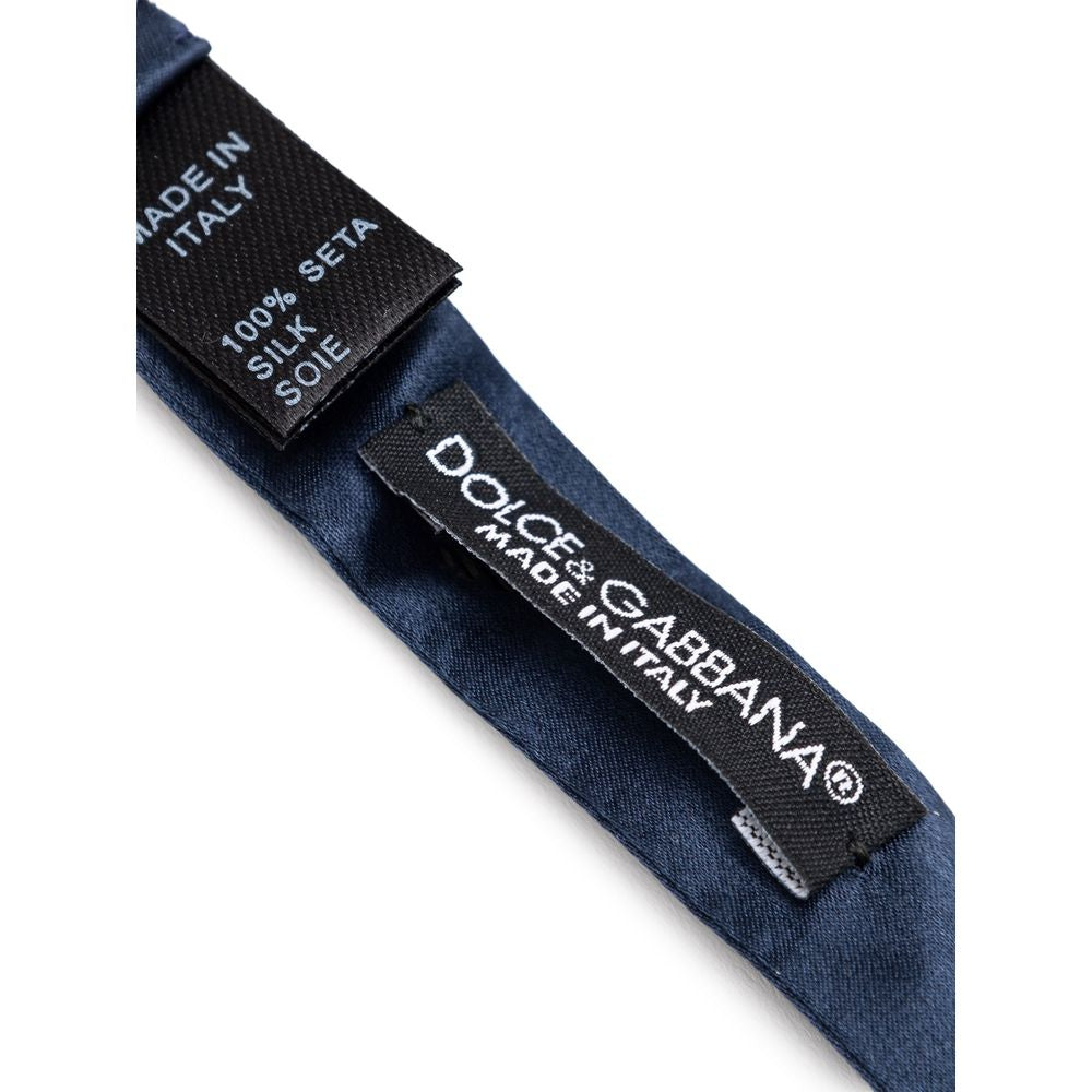 Dolce & Gabbana Blaue Seidenschleife