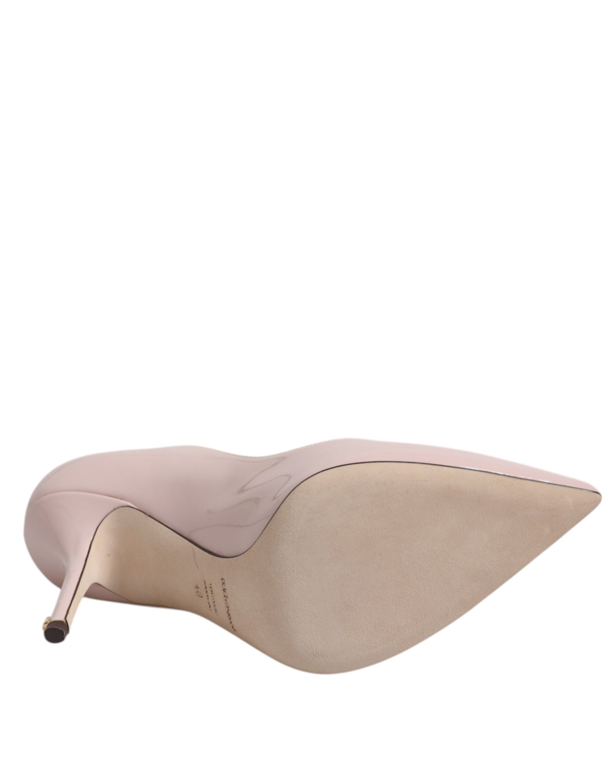 Dolce & Gabbana Rosa Lackleder Stiletto Heel Pumps Schuhe