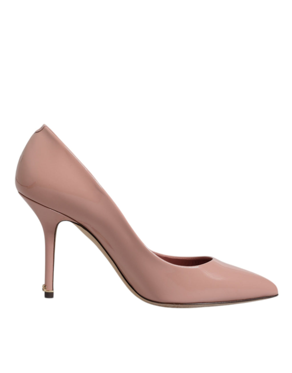 Dolce & Gabbana Rosa Lackleder Stiletto Heel Pumps Schuhe