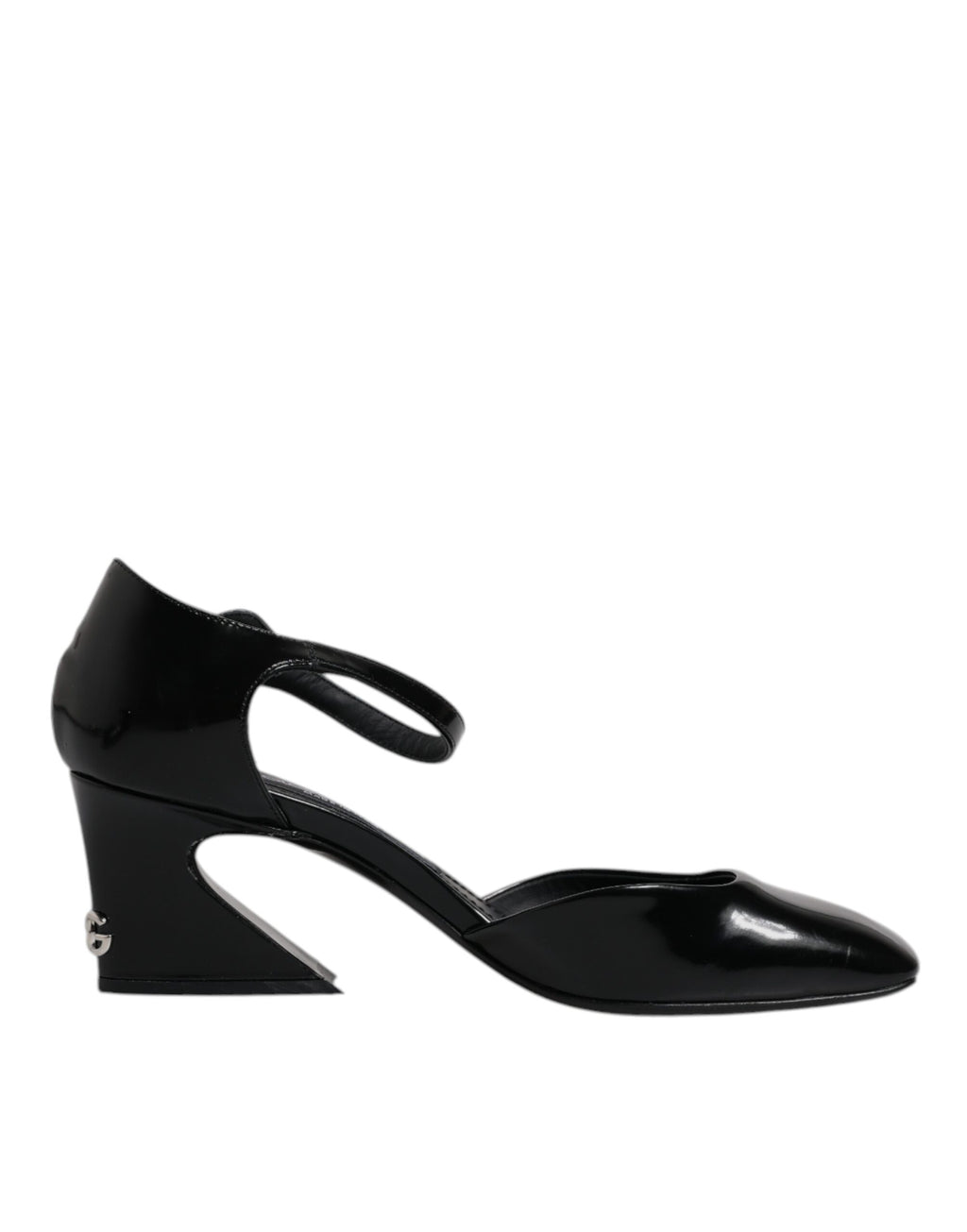 Dolce & Gabbana Schwarze Leder Jackie Riemchensandalen Schuhe