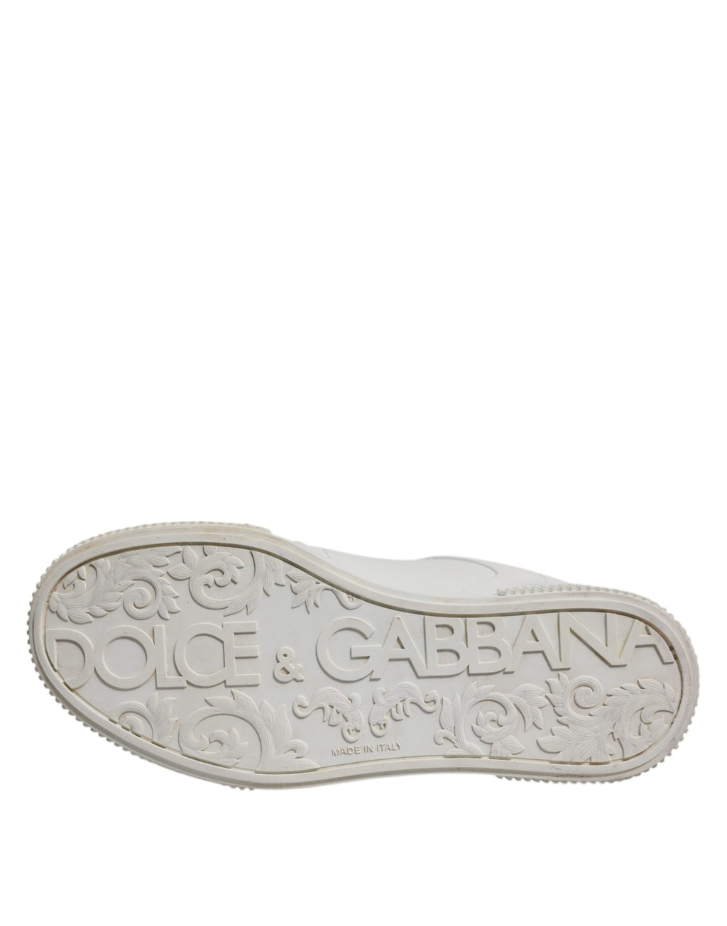 Dolce & Gabbana Weiß Miami Leder Low Top Turnschuhe Schuhe