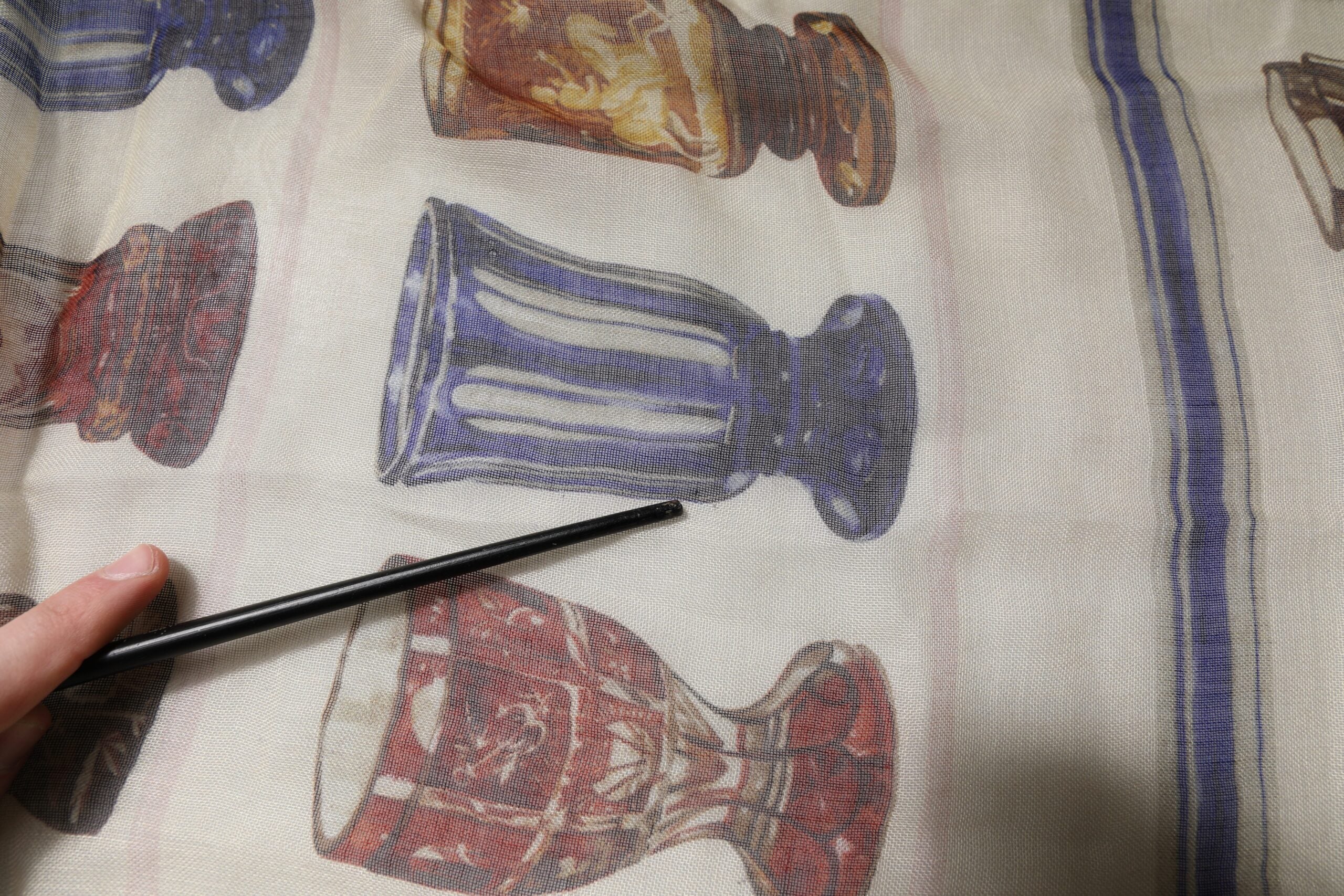 Dolce & Gabbana Multicolor Glas Kaschmir Foulard-Schal