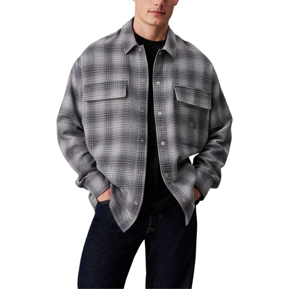 Calvin Klein Jeans Weißes Baumwollhemd