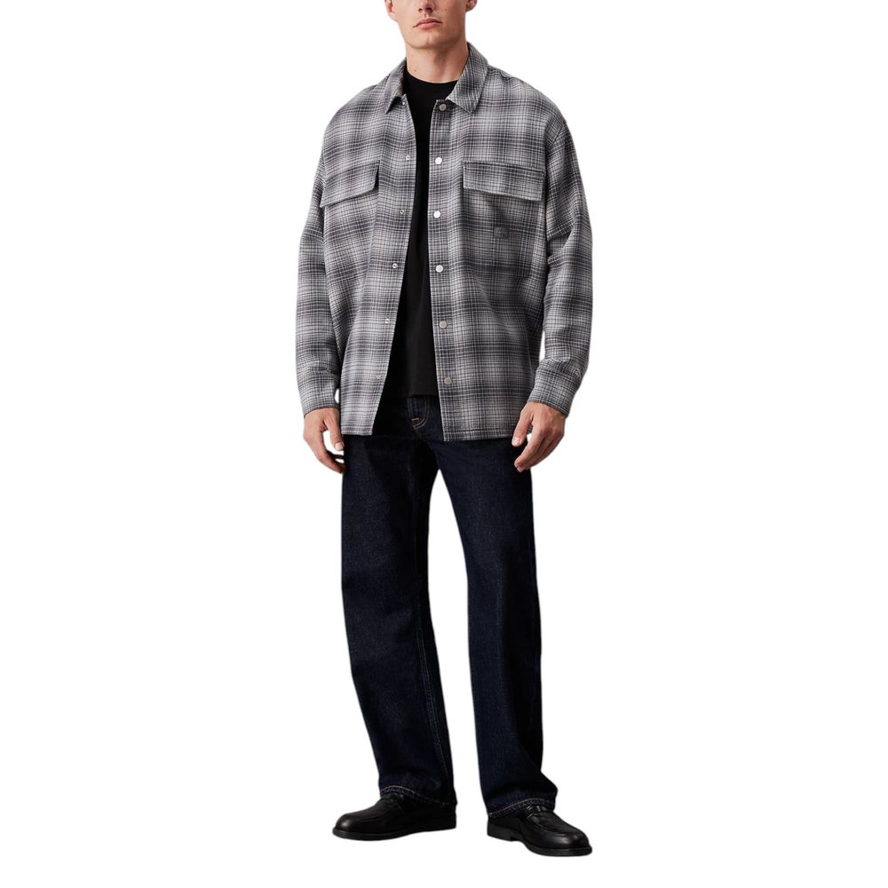Calvin Klein Jeans Weißes Baumwollhemd